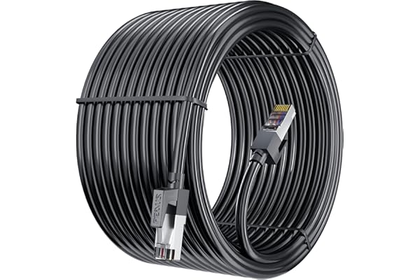 FEDUS 10 Meter High Speed RJ45 cat6 Ethernet Patch Cable LAN Cable Internet Network Computer Cable Cord High Speed Gigabit Category UTP Wires For PC, Modem, Router, LAN ADSL BLACK 10M