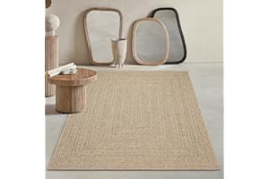 MIAS TEPPICHE Mia´s Teppiche Soil - Tappeto robusto per interni ed esterni, effetto iuta naturale, resistente alle intemperie, adatto per terrazza e giardino, ca. 80 x 150 cm