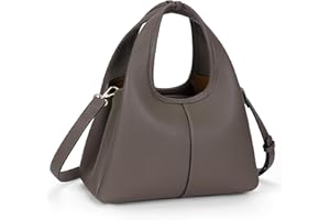 CHAMAIR Handtasche Klein Umhängetasche PU Leder Tote Bag Shopper Crossbody Bag Damen-Schultertasche Handtaschen Damenhandtasche Mode Henkeltasche mit Abnehmbarer Schultergurt