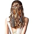 Feather Headband for Women - Hippie Accessories, Indian Hair Accessories for Halloween Costume
