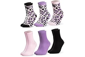 Occulto panterkę skarpetki damski 6 pak (model: Leonie), bawełniane skarpety