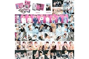 SIMMPU 55 PCS Kpop Stray-K Lomo Cards,Stray-K Maxident New Album Cards Gift Around the Men's Team Picture Cards Stray-K Mini Collection Card Set for Girls Kpop Stray-K Fans Gift,85mm*55mm