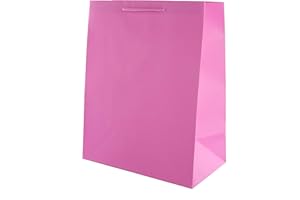 Hallmark Duża torba na prezent na wiele okazji - zwykły różowy (Hot Pink)