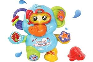 VTECH- Lancelot L'ELEPHANT'Eau Baby Jouets Premier Age, 80-515305, Multicolore - Version FR