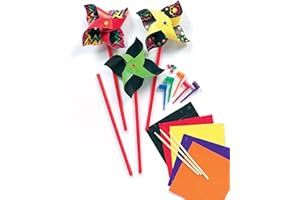 Baker Ross Kit moulin à vent, coloris assortis, 30 cm