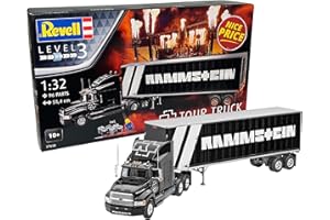 Revell 07658 Tour Truck Rammstein - Kit de construcción para principiantes (55,4 cm, kit de montaje para principiantes y principiantes, con accesorios básicos)