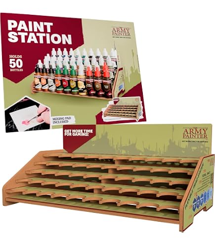 Fabrication Française Bois Mdf HobbyGlory Rangement Peintures Citadel 40 Pots 16 Pinceaux 4 Grands Tiroirs. Support Peinture Warhammer 40k Rangement Maquette Tamiya Outils Organisateur Bois 52 Pots 16 Pinceaux