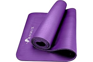 ROMIX Yoga Mat, 15 MM Thick Foam Exercise Mat, (180x60cm) Non Slip Gym Mat with Carry Bag and Strap, Workout Mat Ideal Yoga Mats for Women Men Pilates Gymnastics Meditation Home and Outdoor Fitness