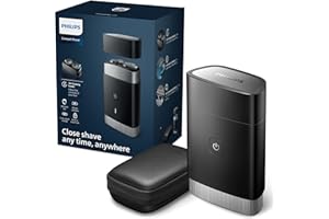 Rasoir portable Philips, rasoir électrique sec et humide, système de lames ComfortCut, têtes flottantes 3D, design compact, batterie puissante, modèle PQ888/06