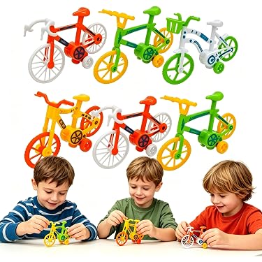Lot De 4 Vélos De Doigt Miniatures En Alliage, échelle 1:18 – Jouets Pour Enfants