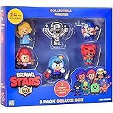 Brawl Stars PMI Collection Figures - Pack of 8 Luxury Box - Including 2 Rare Hidden Characters (S1) (Random) (BRW2070)