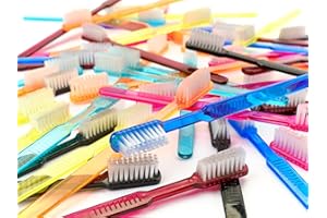 DR. BAUER'S Dr. Bauer - Spazzolino da denti usa e getta con dentifricio, confezione da 100