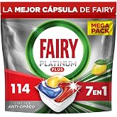 Fairy Platinum Plus Dishwasher Capsules for Lemon Machine, 6x19 Capsules | Our Best Clean That Leaves Dishes Like New, Elimin