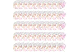 CHROMACRAFT Mini Inserts De Parapluie 50Pcs, Décorations De Gâteaux, Inserts De Cocktail, Inserts Alimentaires Créatifs, Accessoires De Décoration De Fête