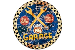 Finest Folia Adesivo Motivi retrò Vintage Sticker Old School Ace Kult Rockabilly Decorative per Auto Moto Casco Garage (#17 Full Service)