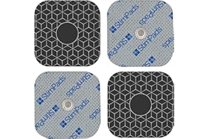 Stimpads Elettrodi per Compex - Elettrodi per Elettrostimolatore Compex Alternative - Connessione Singola e Doppia Easy Snap per Dispositivi Tens da Compex