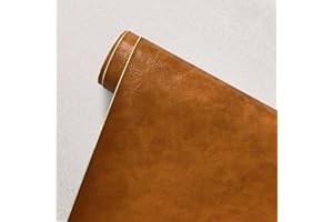 E-ALLDIR Patch De RéParation En Cuir Patchs Kit De RéParation Auto-AdhéSifs Tissu En Cuir Pu Tissus De CanapéS SièGes D'Auto Trous De RéParation DéChirures, BrûLures, Taches Brun clair 69 x 200 cm