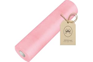100%Mosel Bordslöpare i fiberduk, i rosa (30 cm x 25 m) | Elegant bordsdekor för dop, kommunion & 1-årsdag (flicka) – på rull