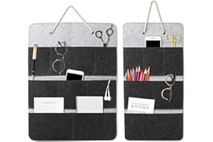 Idota Wand Organizer Hängend Tasche, 2 St. Hängeorganizer Filz Faltbare Hängeorganizer Camping Mehrfächer Aufbewahrung Hängesortierer für Büro Kinderzimmer Wohnmobil zum Schrank/Tür/Wand