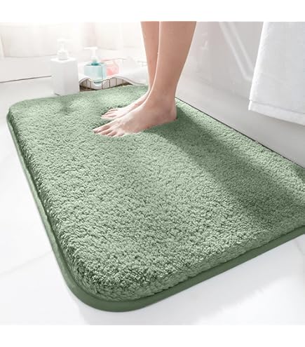 Tappeto Bagno Microfibra Ciniglia 45x75 Cm - Assorbente, Antiscivolo, Lavabile, Design Anguria