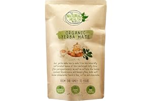 The Natural Health Market Organic Yerba Mate Tea Bags 50 Pack – Naturally Caffeinated & Plastic Free