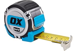 OX Tools Pro 5m Cinta Métrico e Imperial, Multicolor