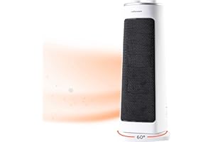 Mellerware - Ceramiczny grzejnik oscylowany Homy! 2000 W | 3 funkcje (w zestawie wentylator) | regulowany termostat | automatyczne wyłączanie | <40 dB | kompaktowy | system zapobiegający przewróceniu