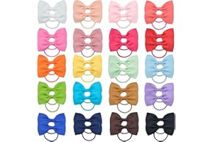 40 pcs Bébé Filles Cheveux Arcs Cheveux Cravates Ruban Gros-Grain Élastique Cheveux Bande De Caoutchouc Titulaire de Queue de Cheval Accessoires de Cheveux pour Enfants Tout-petits