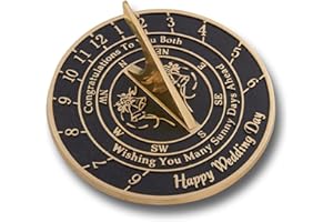 The Metal Foundry Unique Wedding Gift Idea For A Special Couple. A Sunny Days Sundial Makes A Great Marriage Present For The Bride And Grooms Garden Or Home Décor Ornament UK