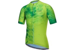 X-TIGER Magliette da Ciclismo da Uomo, T-Shirt Corta, Top Abbigliamento Maglie da Ciclismo,Camicia da Mountain Bike/MTB,Traspirante e Assorbente dal Sudore, Asciugatura Rapida