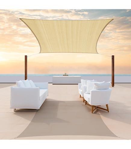 Artpuch Sonnensegel Rechteckig 50,8 X 66 Cm – Robuste Schattenspender Für Terrasse, Garten & Pool (dunkelgrau, 185 G/m², UV-Schutz 95%)