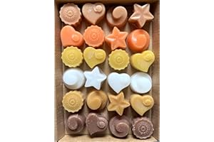 Gower Coast Crafts Handmade Premium Quality Highly Scented Wax Melts. 24 x 5g Melts in each pack (Woody & Spicy)