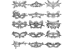 CNYMANY Spitzenmasken Sexy Augenmaske für Frauen Männer zum Ballfest Venezianische Maskerade Kostüm