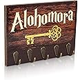 getDigital Appendichiavi Alohomora – Geek Appendichiavi da parete con 5 ganci in metallo - 21 x 15 cm