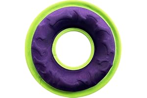 CAISHOW Dog Toy & Dog Ball Dog Disc 9 Inch Dog Frisbee Dog Flying Discs Training Toy Nylon Frisbee Apply To Throwing Catching Floats In Water & Safe Loading Food & Water (purple)