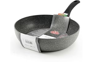 Ballarini Cortina Granitium Tegame 1 Manico, Alluminio, Grigio Puntinato, 28 cm