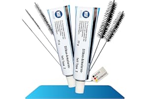 fancility® Grasa de silicona para cafeteras automáticas de Diamant 50 g + 5 cepillos y cepillos XL premium – Grasa lubricante para grifos, juntas, juntas tóricas – Grasa para grifos – Grasa para