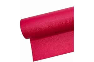 Surriba Cuero para Manualidades, Polipiel Asiento Moto Cabeceros Sofás Cuadros Scrapbook 40 * 120cm Melocotón Brillante
