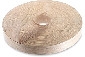 WoodPress® 30mm Real Red Oak Wood Pre-Glued Veneer Edging Tape – 50m Trade Roll – Iron-On Wood Application