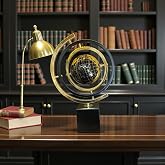 Atlas Noir Gold Dekoratif D&uuml;nya K&uuml;resi &ndash; Metal Ayaklı L&uuml;ks Masa&uuml;st&uuml; Ofis &amp; Ev Dekoru