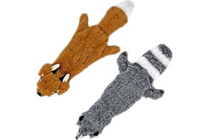 Best Pet Supplies Jouet couineur 2 en 1 pour chien avec tissu doux et durable pour animaux de compagnie de petite, moyenne et grande taille, sans rembourrage pour jouer à l'intérieur, prend en charge