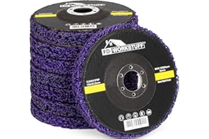 Disco di pulizia FD-Workstuff │ confezione da 5 pezzi │ Ø 125 mm │ Disco CSD │ viola │ disco di pulizia grossolana │ per smerigliatrici angolari