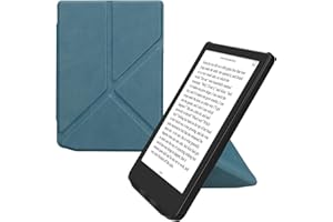 kwmobile Étui Compatible avec Pocketbook Verse/Pro/Color/Vivlio Light/Light HD Coque - Étui à Rabat magnétique Tablette eReader Similicuir - pétrole