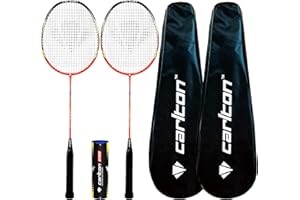 DUNLOP Carlton Airblade Tour 70 Badminton Racket inc Protective Cover (Single, Bundle & Double Set Available) (2 Rackets, Covers & Shuttles)