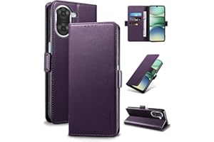 Yunubeyii Mobile Phone Case for Xiaomi Redmi A5 - RFID Blocker Case, Luxury PU Leather Card Case, Magnetic Closure, Flip Case with Stand, Shockproof Protective Case, Purple