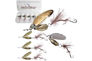 ROXSTAR LURES RoxStar Fly Strikers Warrior Series - Hand-Crafted in The USA - Proven Nationwide Most Versatile Fishing Spinner for Bass, Trout, Pike, Steelhead- Stop Fishing - Start Catching!…