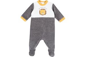 Chicco, Tutina Neonato, con Comoda Apertura sulla Schiena e a Patello con Bottoncini, in Calda e Morbida Ciniglia, Lavabile in Lavatrice, Abbigliamento Neonato 0-24 Mesi