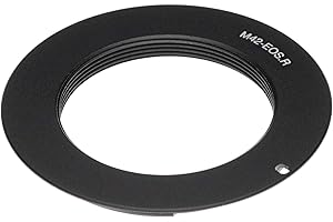vhbw Adapterring kompatibel mit Canon EOS R, EOS RP - RF Bajonett zu Objektiven mit M42 Gewinde Schwarz