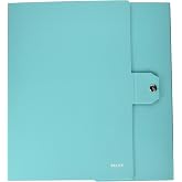 Leitz, box, button closure, laminated cardboard, size 25 x 35, WOW, aqua colour Back 8 cm