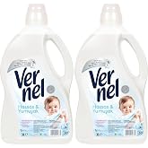 Vernel Hassas &amp; Yumuşak Kalıcı Parf&uuml;m 30 Yıkama &Ccedil;amaşır Yumuşatıcısı (1 x 3000 mL) 2li paket